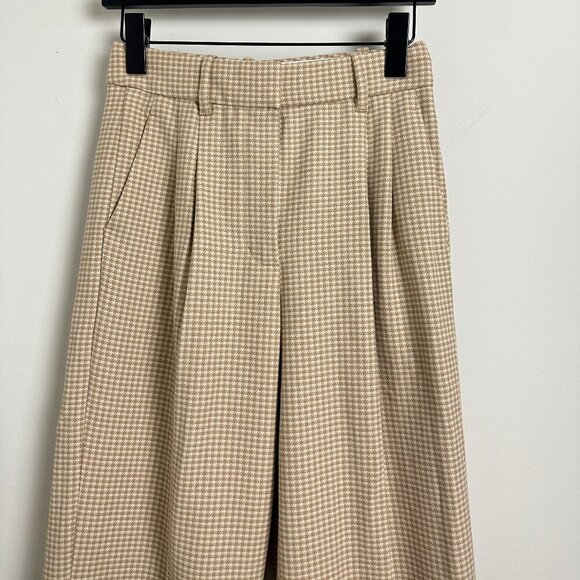 ARITZIA Wilfred The Effortless Cropped Pant in Claudine Hounds Tooth Size US 2 - Picture 3 of 8